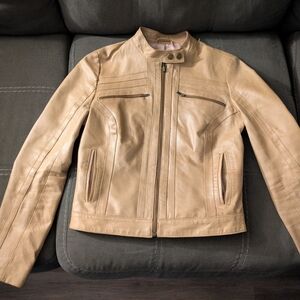 Vintage Arden B Tan Leather Jacket